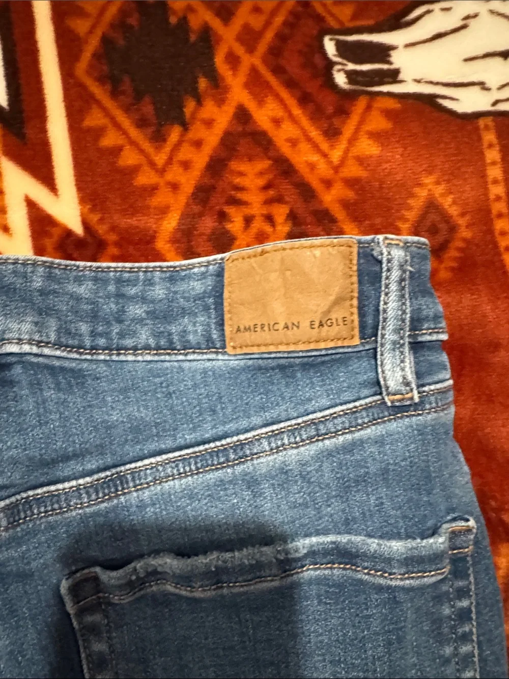 American Eagle Outfitters Distressed Denim Cutoff Shorts - Blue